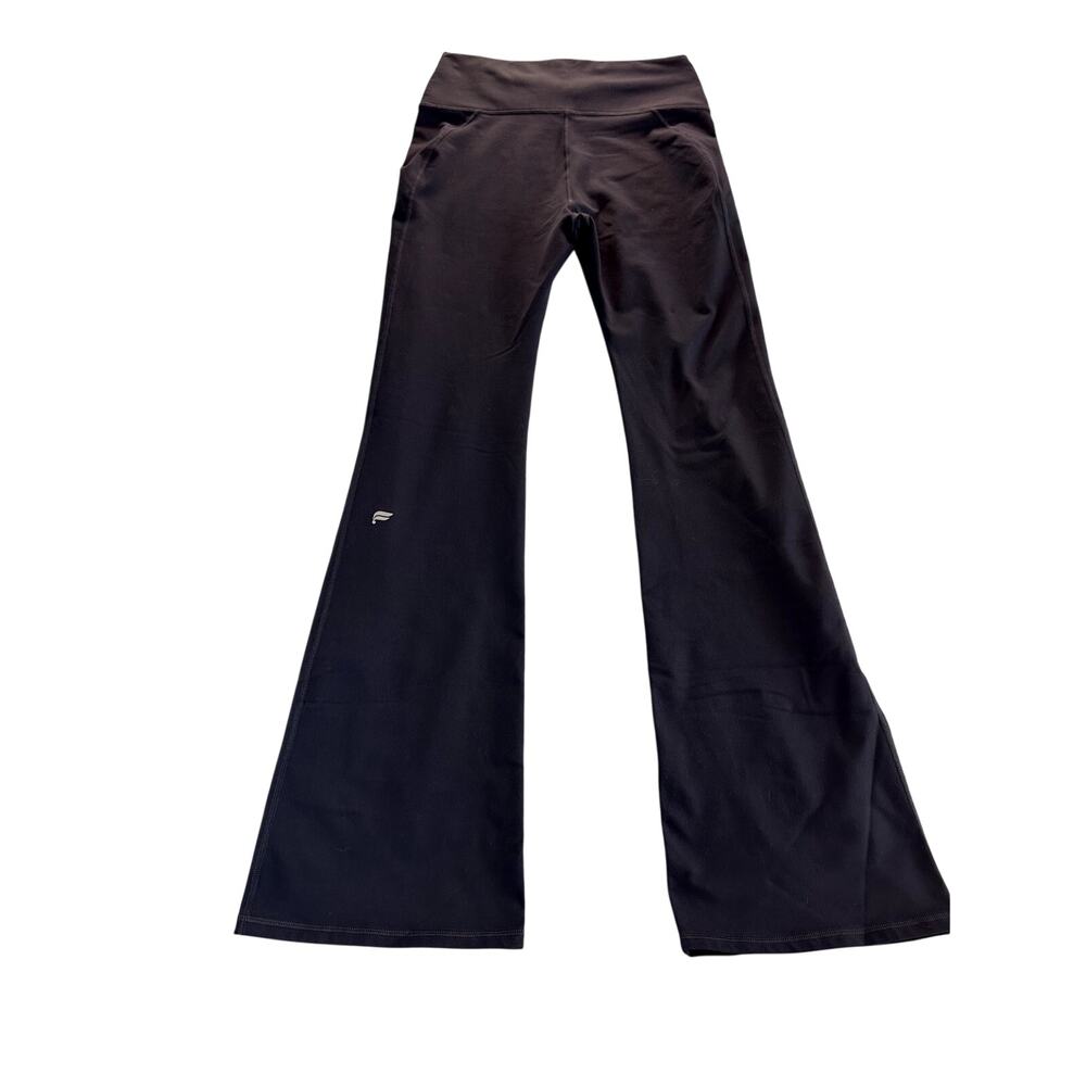 Fabletics Define PowerHold High-Waisted Flare Pant in Midnight size L Tall
